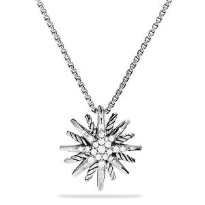 NEW David Yurman Small Silver Starburst with Chain